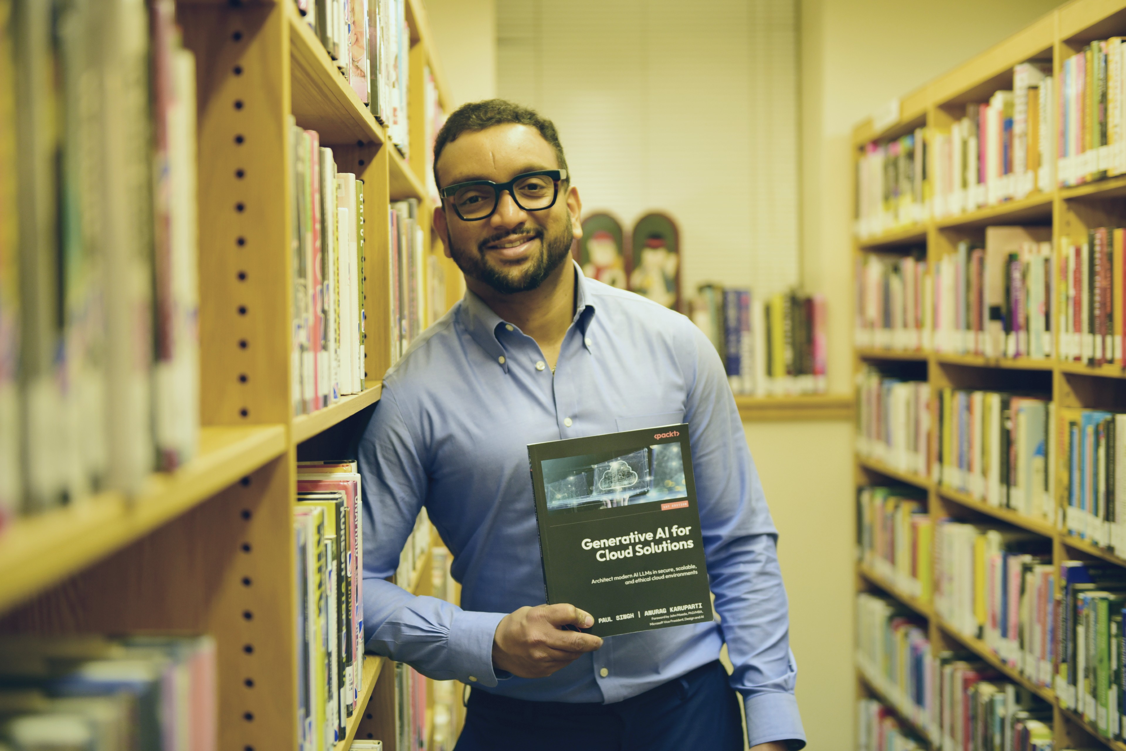 Anurag Karuparti with Generative AI for Cloud Solutions book